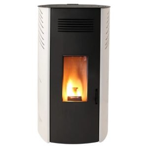Estufa de pellets CTL Emy 8 kW Blanco
