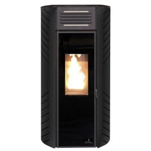 Estufa de pellets CTL Zara 10 kW Negra